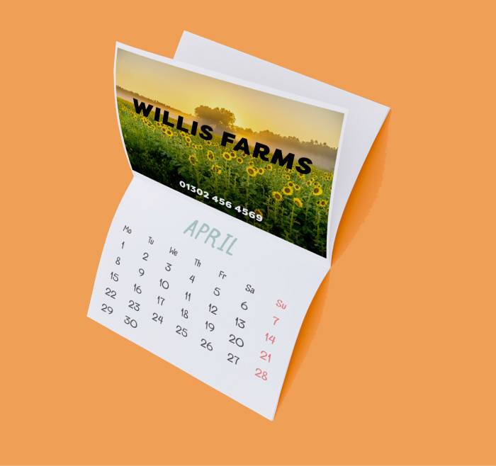 Calendar saddle stapled