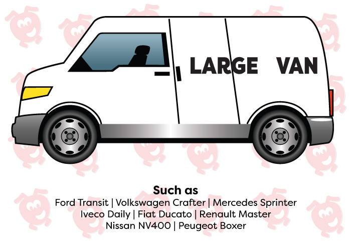 large van decals