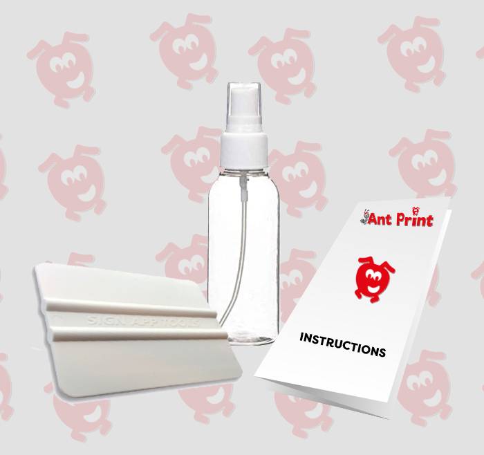 Self fit vehicle decal sticker kit