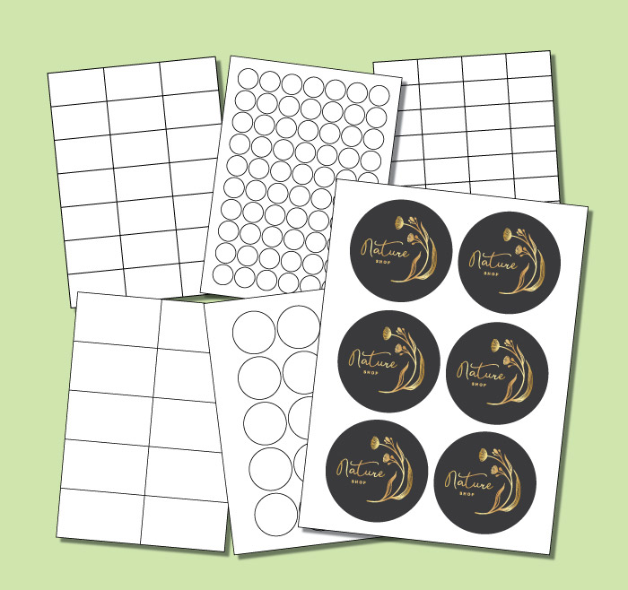 Custom printed paper stickers