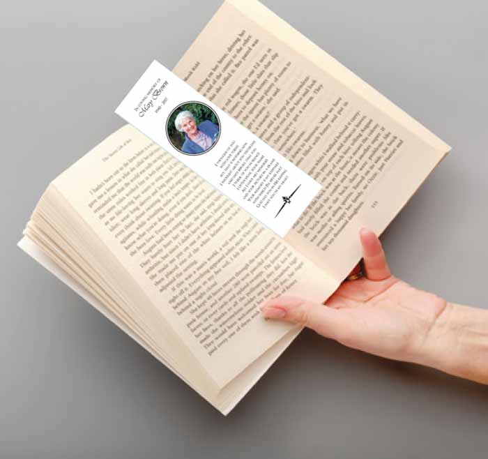 memorial bookmark<br />