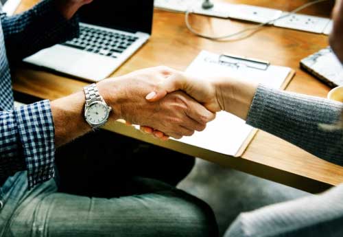 Trust Ant Print Handshake